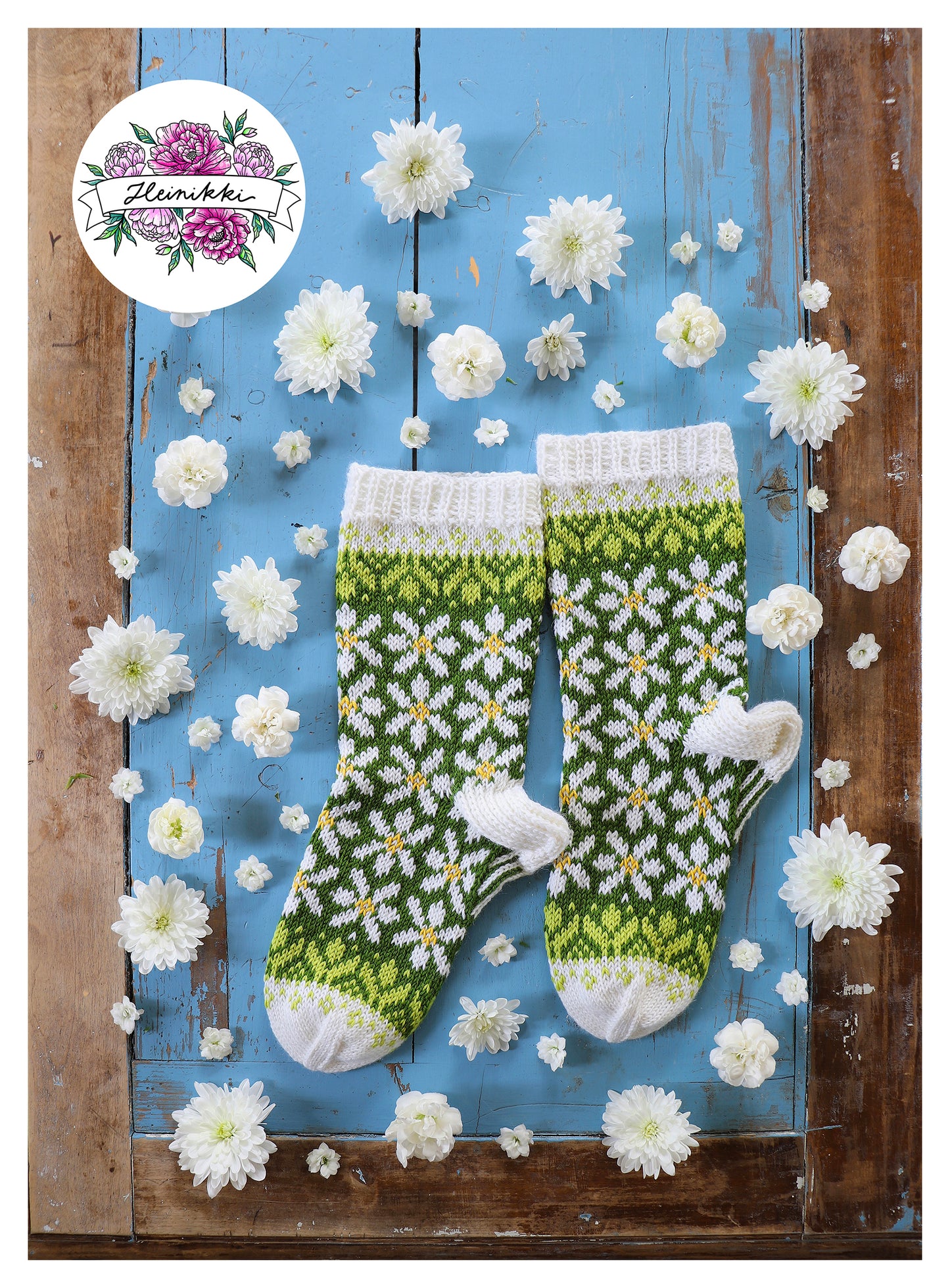 Kukkalehto - Knitted Sock Pattern