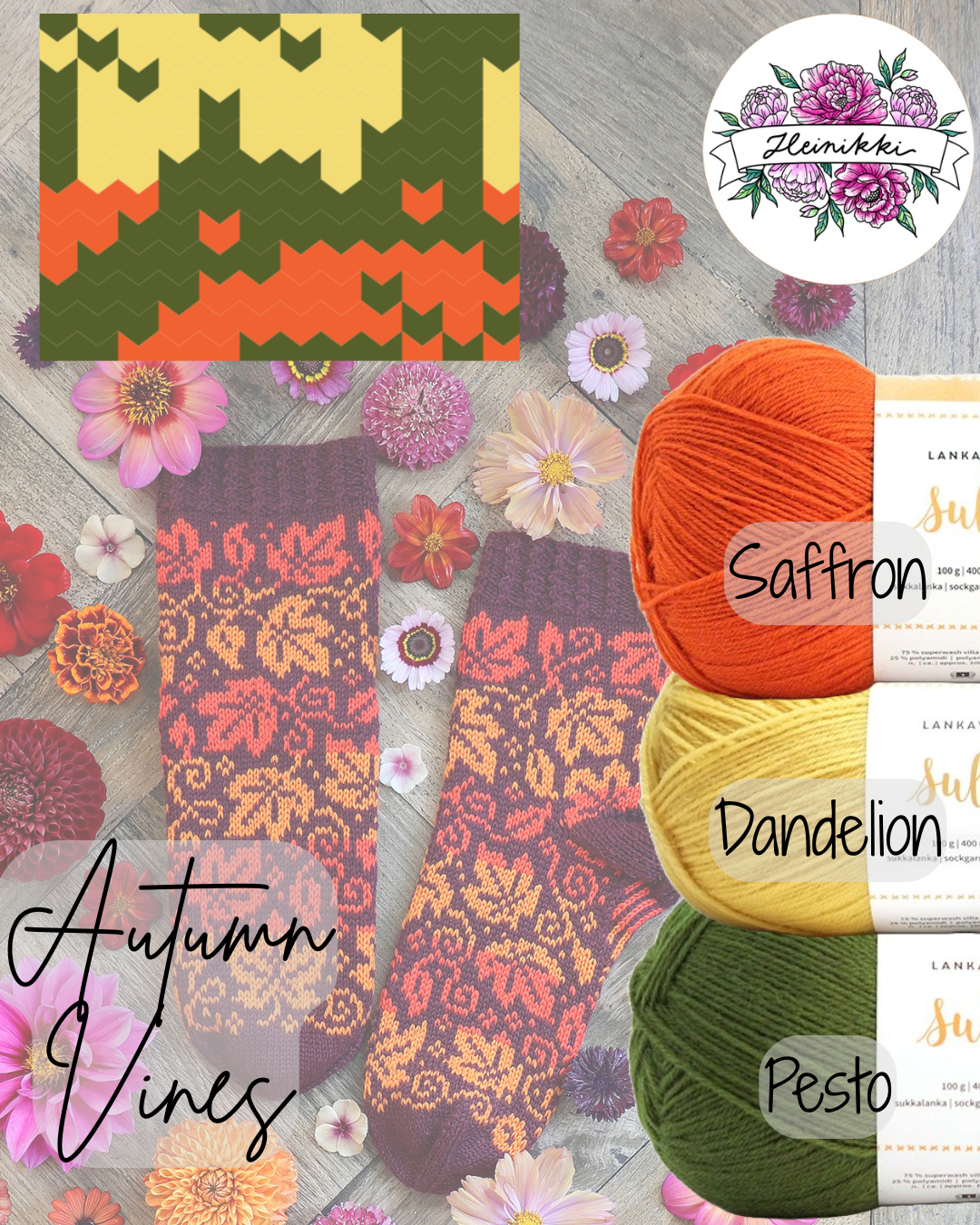 Autumn Vines Sock Yarn Bundle