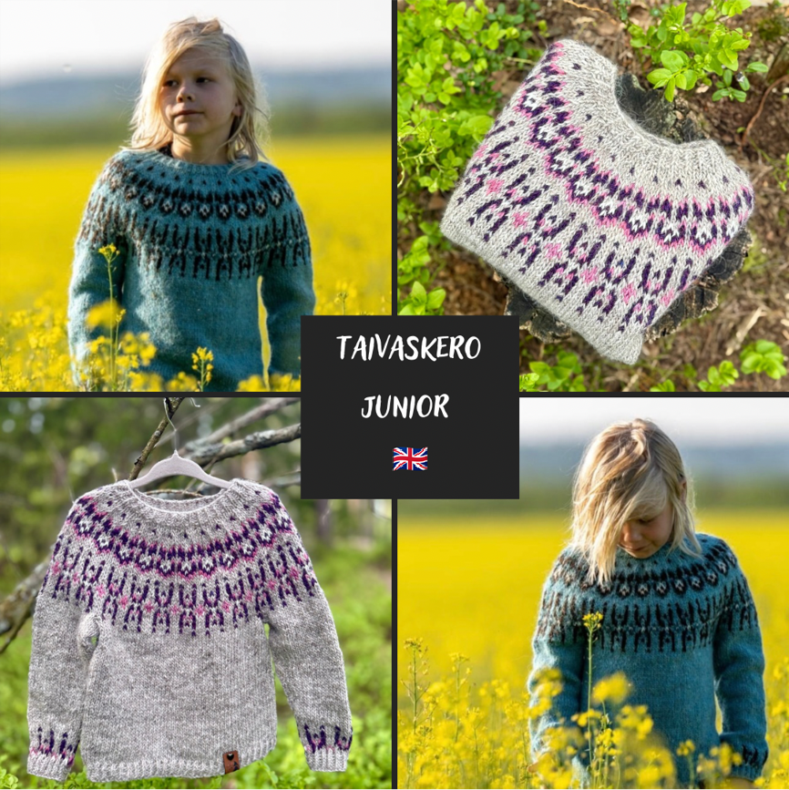 Taivaskero Junior - Knitted Sweater Pattern