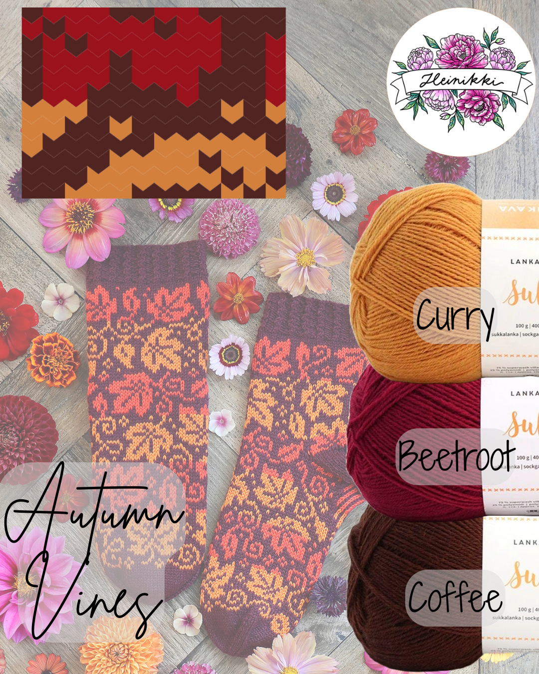 Autumn Vines Sock Yarn Bundle
