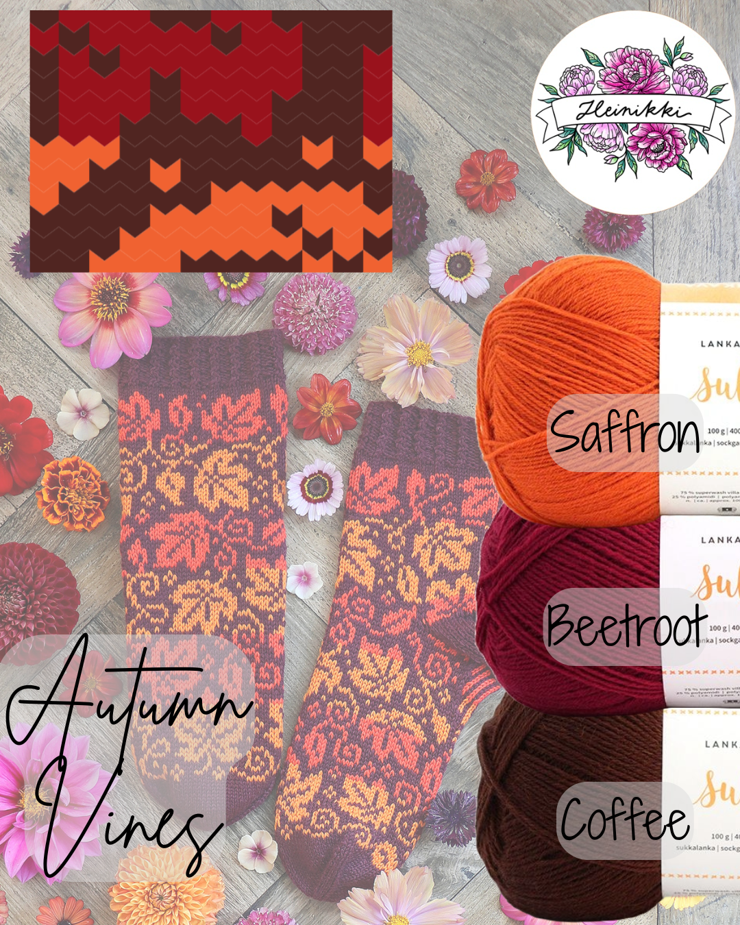 Autumn Vines Sock Yarn Bundle