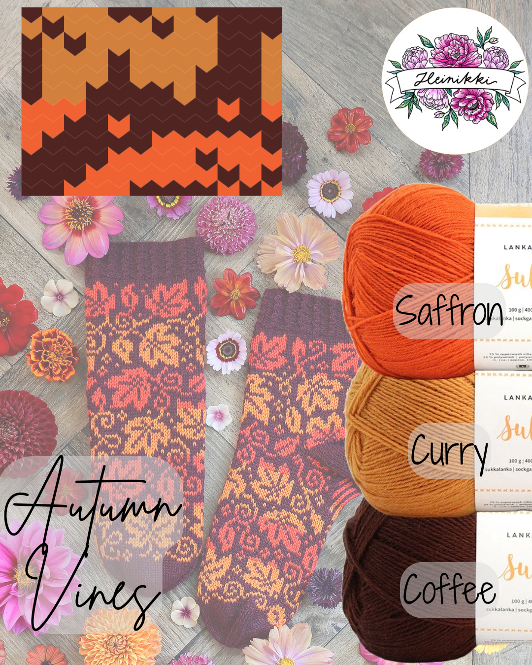 Autumn Vines Sock Yarn Bundle