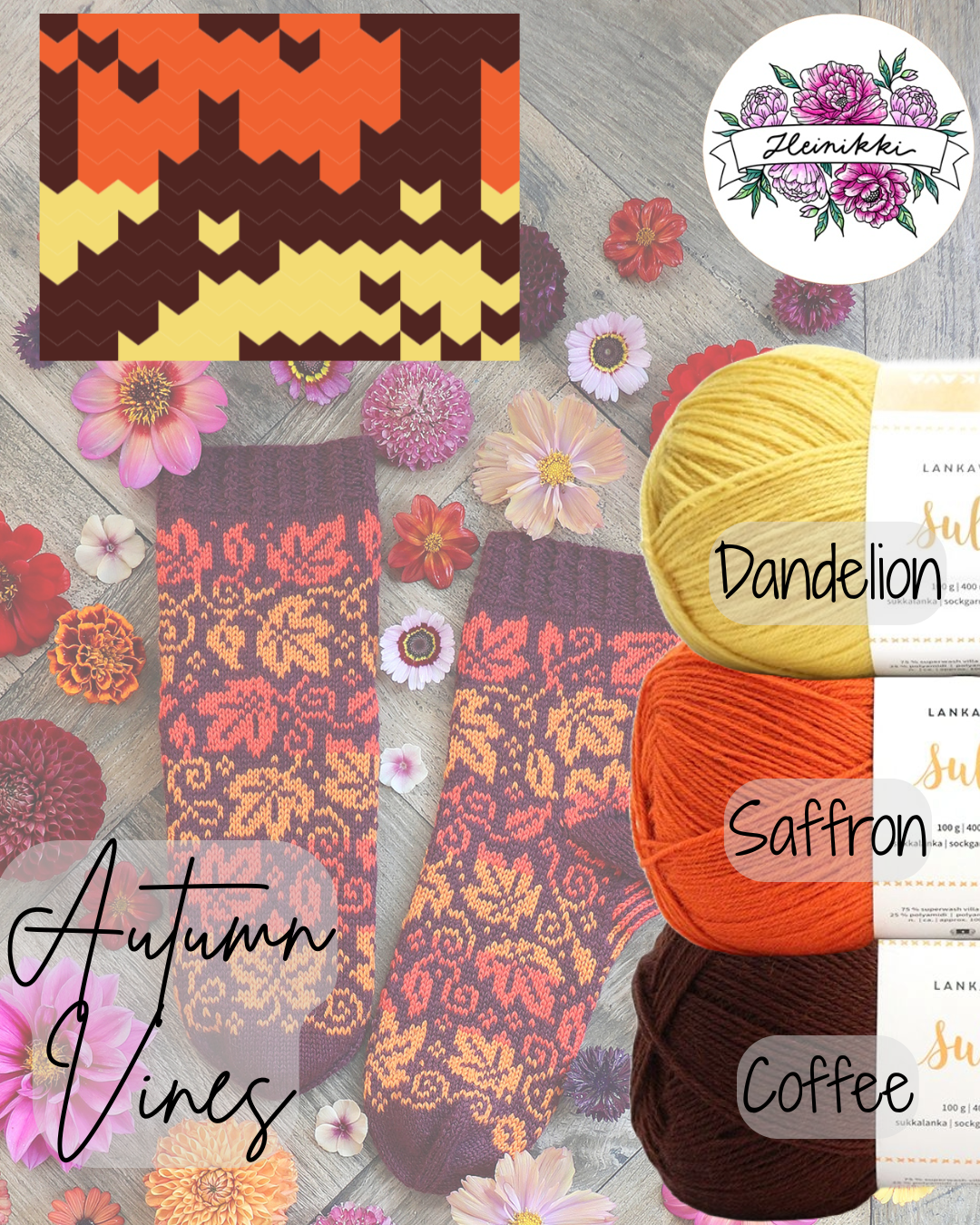 Autumn Vines Sock Yarn Bundle