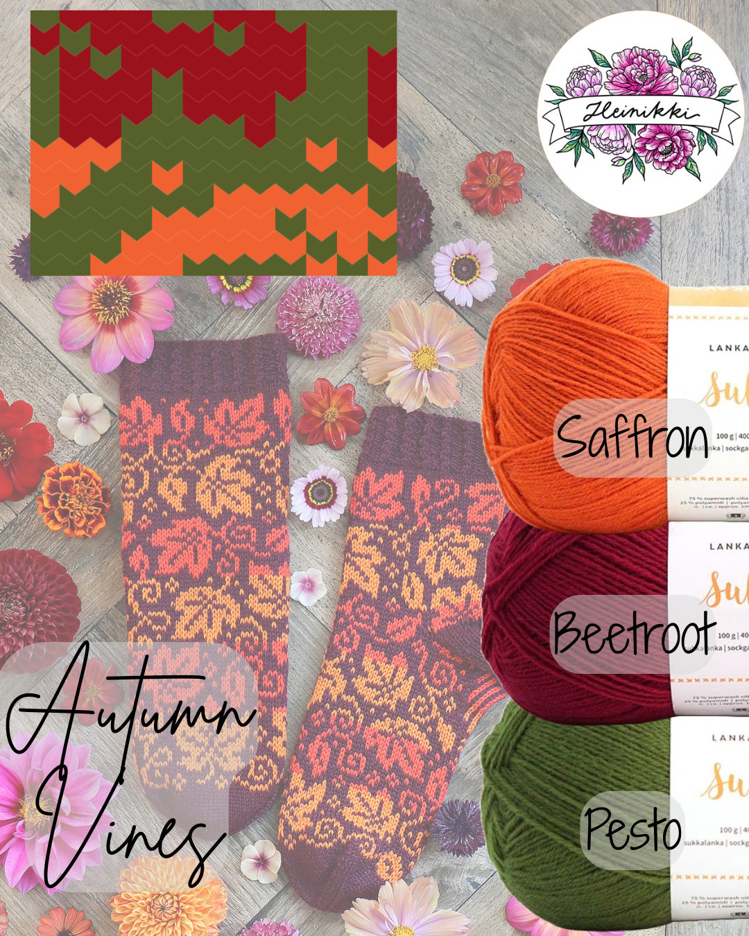 Autumn Vines Sock Yarn Bundle