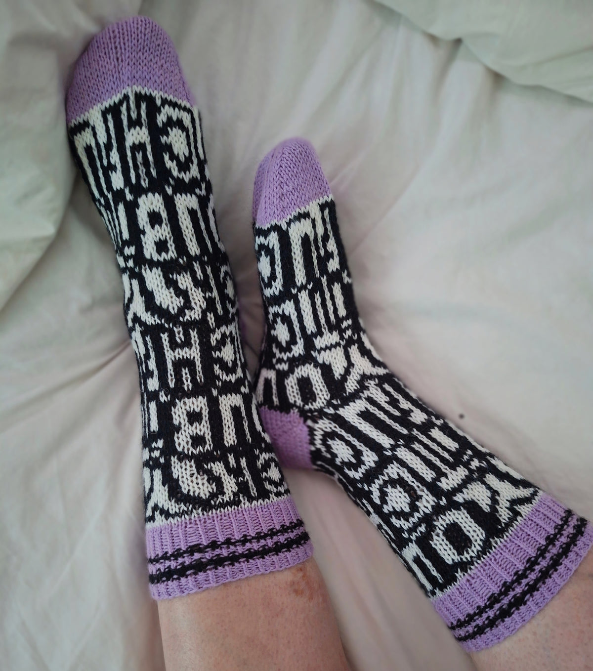 Fuck You Bitch - Knitted Sock Pattern