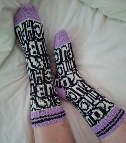 Fuck You Bitch - Knitted Sock Pattern