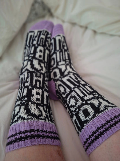 Fuck You Bitch - Knitted Sock Pattern