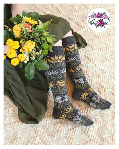 Gardenia - Knitted Sock Pattern
