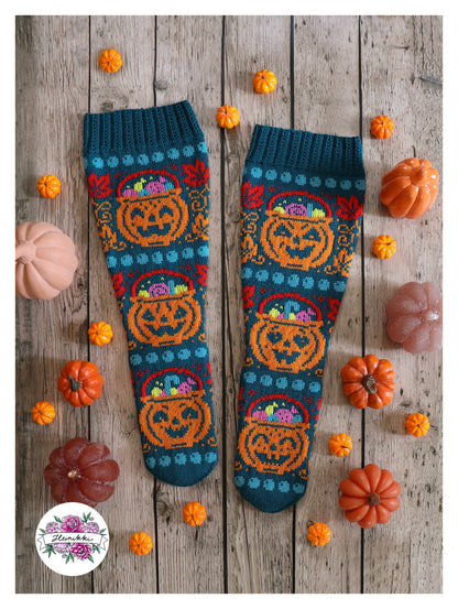 Halloween Candy - Knitted Sock Pattern