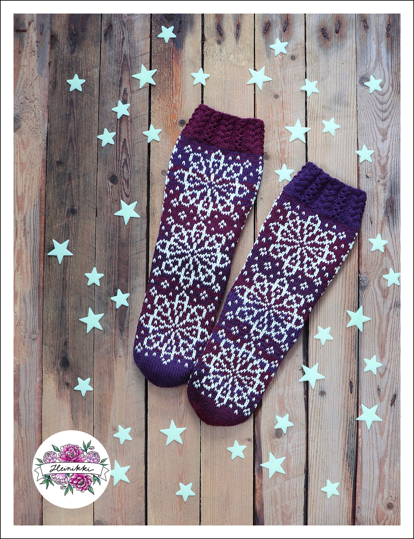 Moonflower - Knitted Sock Pattern