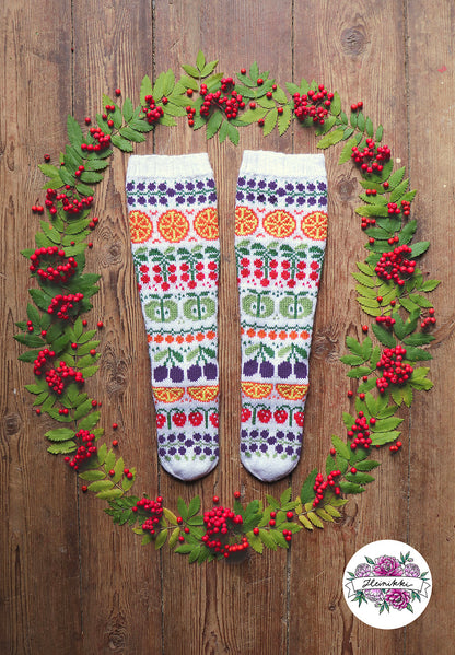 Pomona Knitted Sock Pattern Translation